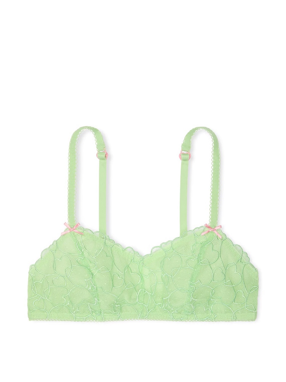 Set of 3 Vs/Pink Scoop Bralettes - Picture 4 of 4